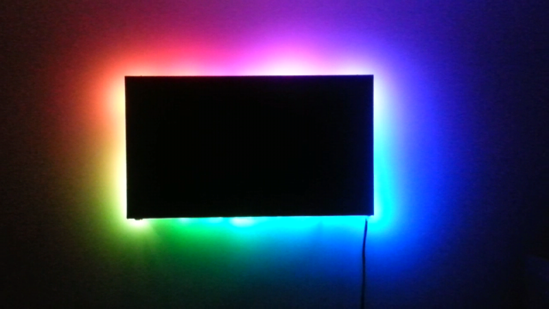 ambient light behind tv